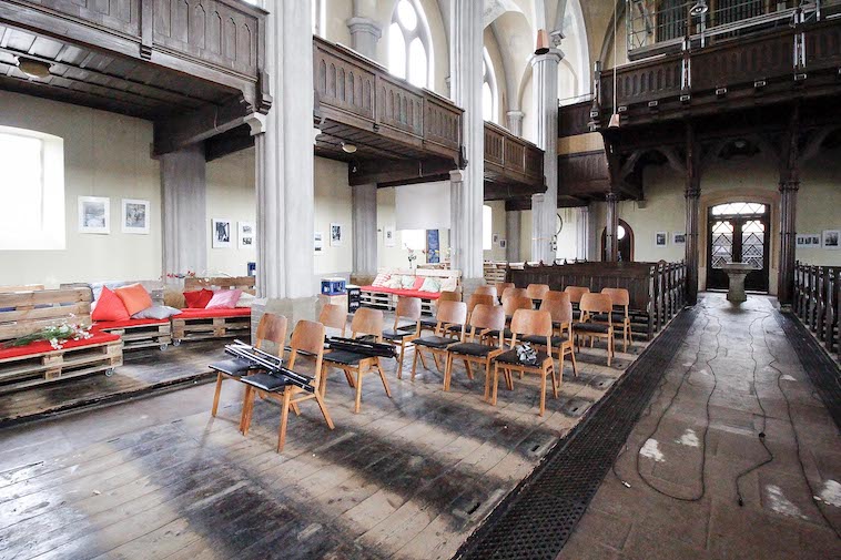 Erneuerung Fußboden Friedenskirche - vor Sanierung